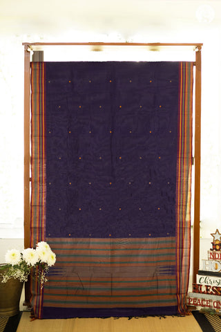 Mushru Varigal - Cotton - Violet Blue