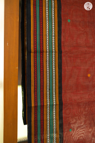 Mushru Varigal - Cotton - Maroon Red