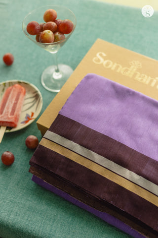 Chanderi Silk Cotton - Berry Kondaatum - Lavender