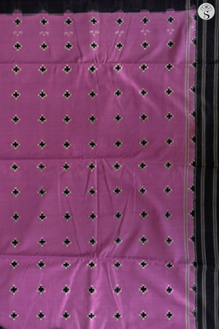 Double Ikat - Cotton - Lavender with Black border