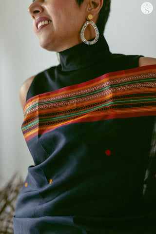 Mushru Varigal - Silk Cotton - Black