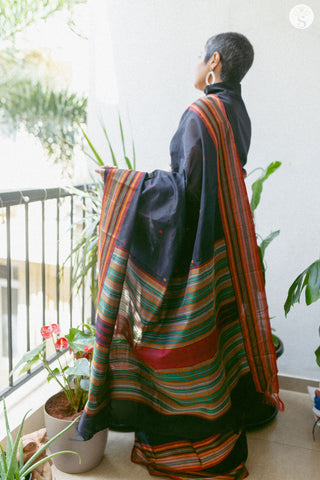 Mushru Varigal - Silk Cotton - Black
