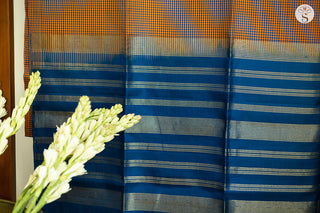 Soft Silk - Orange with Blue