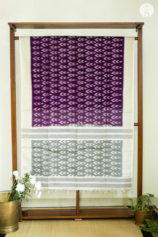 Chinnalampatti Kora Silk - Silk Cotton - Purple with White border