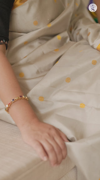 Light Silk - Steel Grey with Mustard