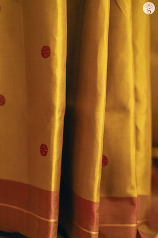 Light Silk - Golden Mustard with Red Buttas